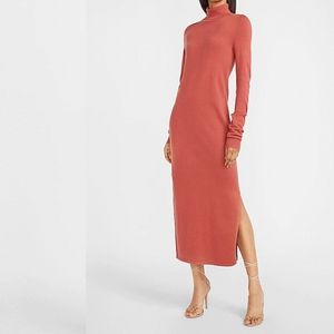 EXPRESS Turtleneck Maxi Sweater Dress in Desert Rose, size M, brand new!